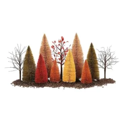 Department 56 A Splendid Fall Landscape Set< Village Halloween Accessories