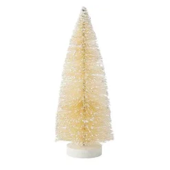 Department 56 Cream Tree With Snow Glitter< Christmas Basics