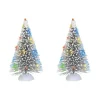 Department 56 Lit Frosted Wht Sisal Tree Set< Village Accessories