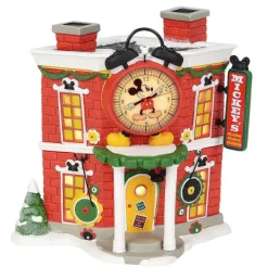 Department 56 Mickey's Alarm Clock Shop< Disney Village