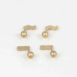 Department 56 North Star Karaoke Club Gold Flags (4)< Replacement Parts