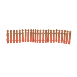 Department 56 Pumpkin Orange Glitter Fence< Village Halloween Accessories