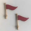 Department 56 Red Flags-Set Of 2< Replacement Parts