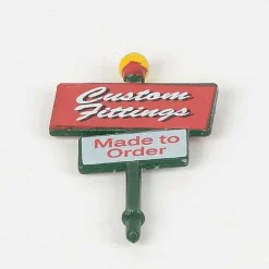 Department 56 Santa's Chair Works Custom Fittings Post Sign (To The Right Of Front Door)< Replacement Parts