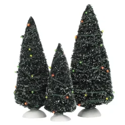Department 56 Twinkling Lit Trees Green< Village Accessories