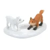 Department 56 White Christmas Fox Face Off< Village Accessories