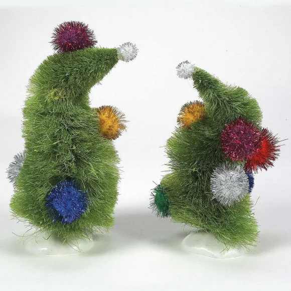 Department 56 Wonky Trees, Set Of 2< Grinch Villages