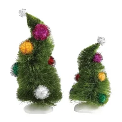 Department 56 Wonky Trees, Set Of 2< Grinch Villages