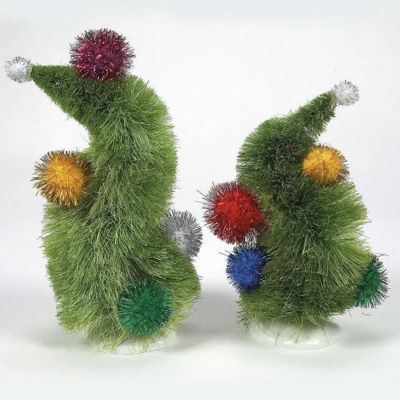 Department 56 Wonky Trees, Set Of 2< Grinch Villages